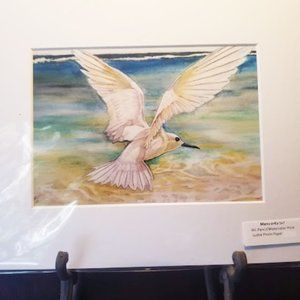 Manu O Ku-W/C Pencil Print - Matted to 8x10